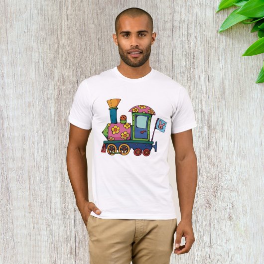 おもちゃの列車 メンズTシャツ Tシャツ