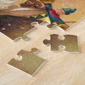 おもちゃの完全な袋とのヴィンテージサンタクロース ジグソーパズル (側面)