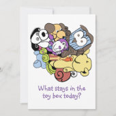 おもちゃの宝箱の招待状 招待状 (正面)