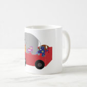 おもちゃの小さな赤い荷車 コーヒーマグ コーヒーマグカップ (正面右)
