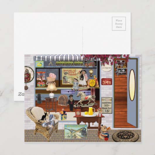 おもちゃの店 ポストカード (正面/裏面)