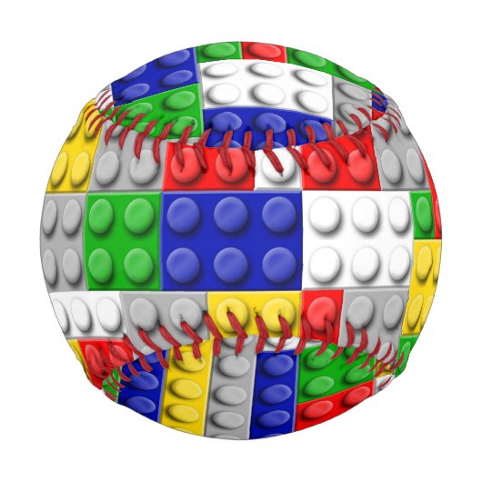 おもちゃの建物ブロックブリック少年の子供のパターン 野球ボール (正面)