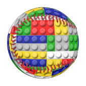 おもちゃの建物ブロックブリック少年の子供のパターン 野球ボール (正面左)