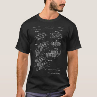 おもちゃの建物レンガ特許Tシャツ Tシャツ