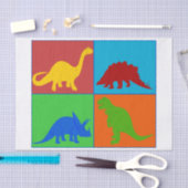 おもちゃの恐竜のティッシュペーパー 薄葉紙 (クラフト)