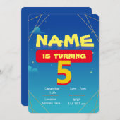 おもちゃの招待状テンプレートをカスタマイズする 招待状 (正面/裏面)