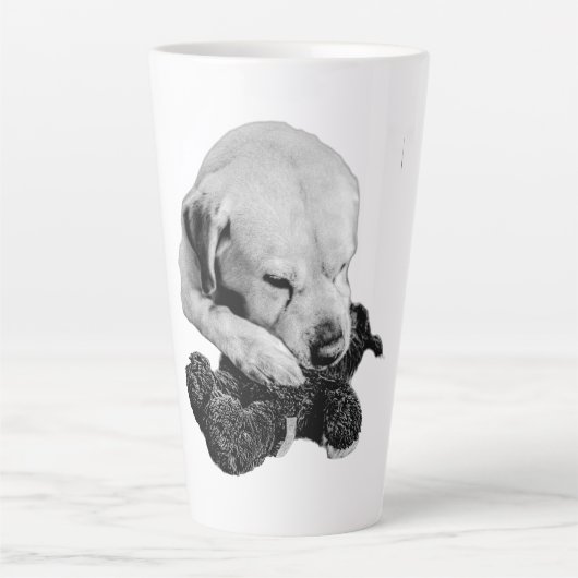 おもちゃの朝 カフェラテマグ (正面)