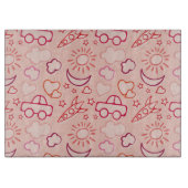 おもちゃの背景 カッティングボード (正面)