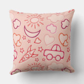 おもちゃの背景 クッション (裏面)