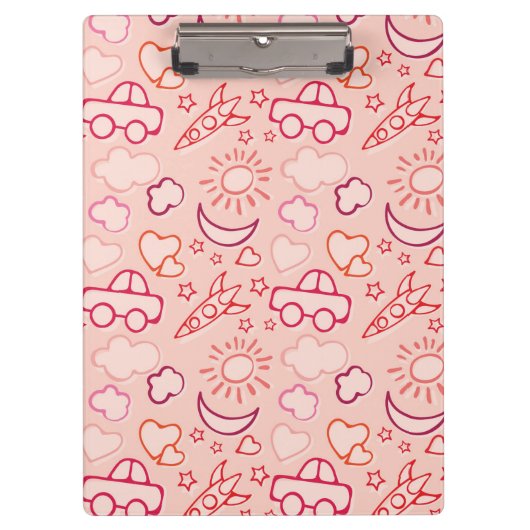 おもちゃの背景 クリップボード (正面)