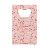 おもちゃの背景 クレジットカード栓抜き (裏面)