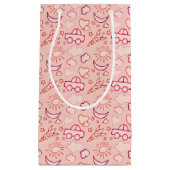 おもちゃの背景 スモールペーパーバッグ (正面)