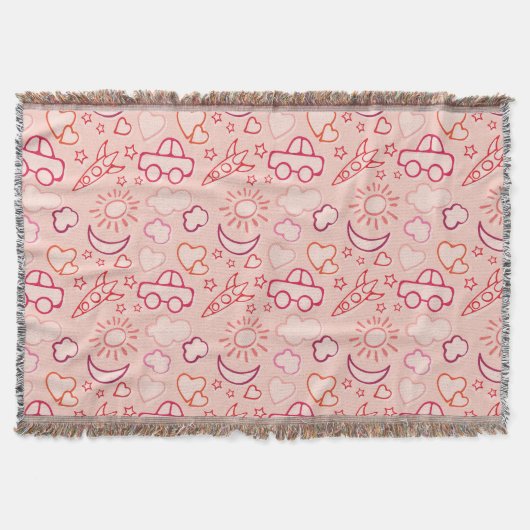 おもちゃの背景 スローブランケット (正面)