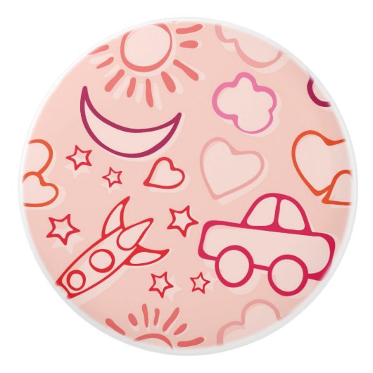 おもちゃの背景 セラミックノブ (正面)