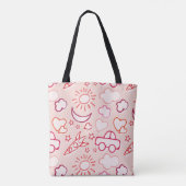 おもちゃの背景 トートバッグ (裏面)