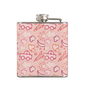 おもちゃの背景 フラスク (裏面)