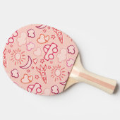 おもちゃの背景 卓球ラケット (横)