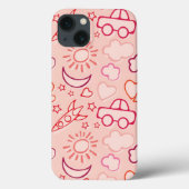 おもちゃの背景 Case-Mate iPhoneケース (裏面)