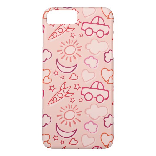 おもちゃの背景 Case-Mate iPhoneケース (裏面)