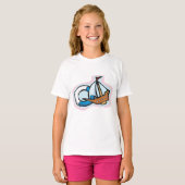 おもちゃの船 Tシャツ (正面フル)
