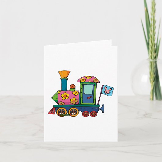 おもちゃの花の列車 カード