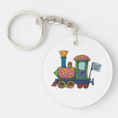 おもちゃの花の列車 キーホルダー (正面)