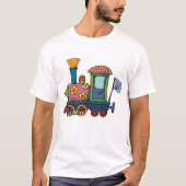 おもちゃの花の列車 Tシャツ (正面)