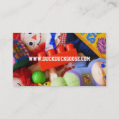 おもちゃの託児所か育児の寄贈者 名刺 (裏面)