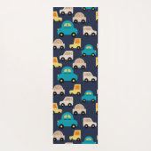 おもちゃの車 ヨガマット (裏面)