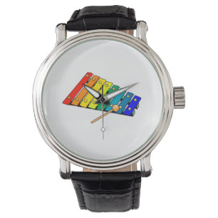 おもちゃの金属のxyloのグラフィックのドラム 腕時計