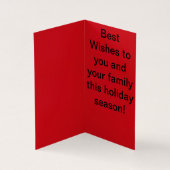 おもちゃの電車でサンタさんのクリスマスカード (内部)