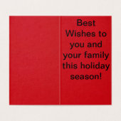 おもちゃの電車でサンタさんのクリスマスカード (内部フラット)