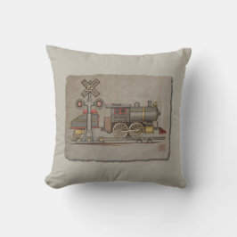 おもちゃの電車 クッション