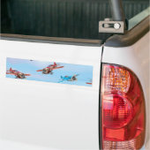 おもちゃの飛行機 バンパーステッカー (トラック上)