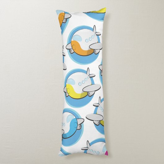 おもちゃの飛行機 ボディピロー (裏面 (縦))