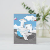 おもちゃの飛行機 ポストカード (スタンド正面)