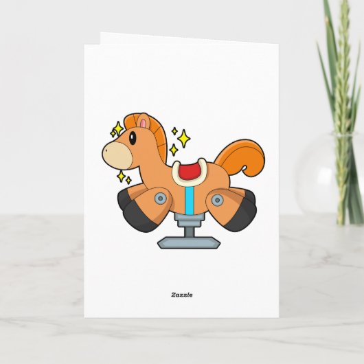 おもちゃの馬 カード (裏面)