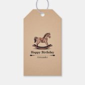 おもちゃの馬 ギフトタグ (正面)