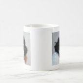 おもちゃのPartiのプードルの子犬の顔 コーヒーマグカップ (中央)