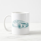 おもちゃのPriusの全盛2017年 コーヒーマグカップ (左)