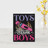 おもちゃは少年たちより優先 カード (黄色い花)