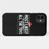 おもちゃを全部組み立てる確率が最も高いクリスマス Case-Mate iPhoneケース (裏面(横))