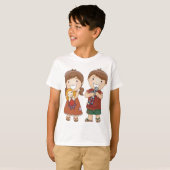 おもちゃを持った子供たち Tシャツ (正面フル)
