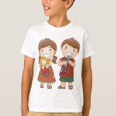 おもちゃを持った子供たち Tシャツ (正面)