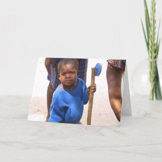 おもちゃを持つKotokroの女の子 シーズンカード