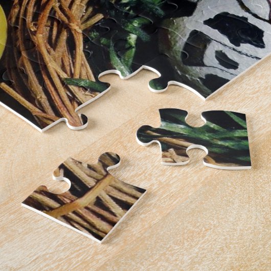 おもちゃウサギと牛卵 ジグソーパズル (側面)