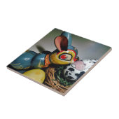 おもちゃウサギと牛卵 タイル (側面)