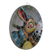 おもちゃウサギと牛卵 ダーツボード (正面左)