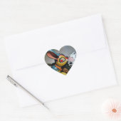 おもちゃウサギと牛卵 ハートシール (封筒)