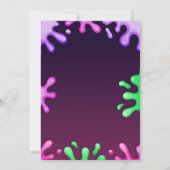 おもちゃカラフルスライムバースデーパーティーの招待 招待状 (裏面)